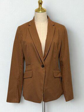 Banana Republic Tan Minimalist Business Casual Blazer - Size 6